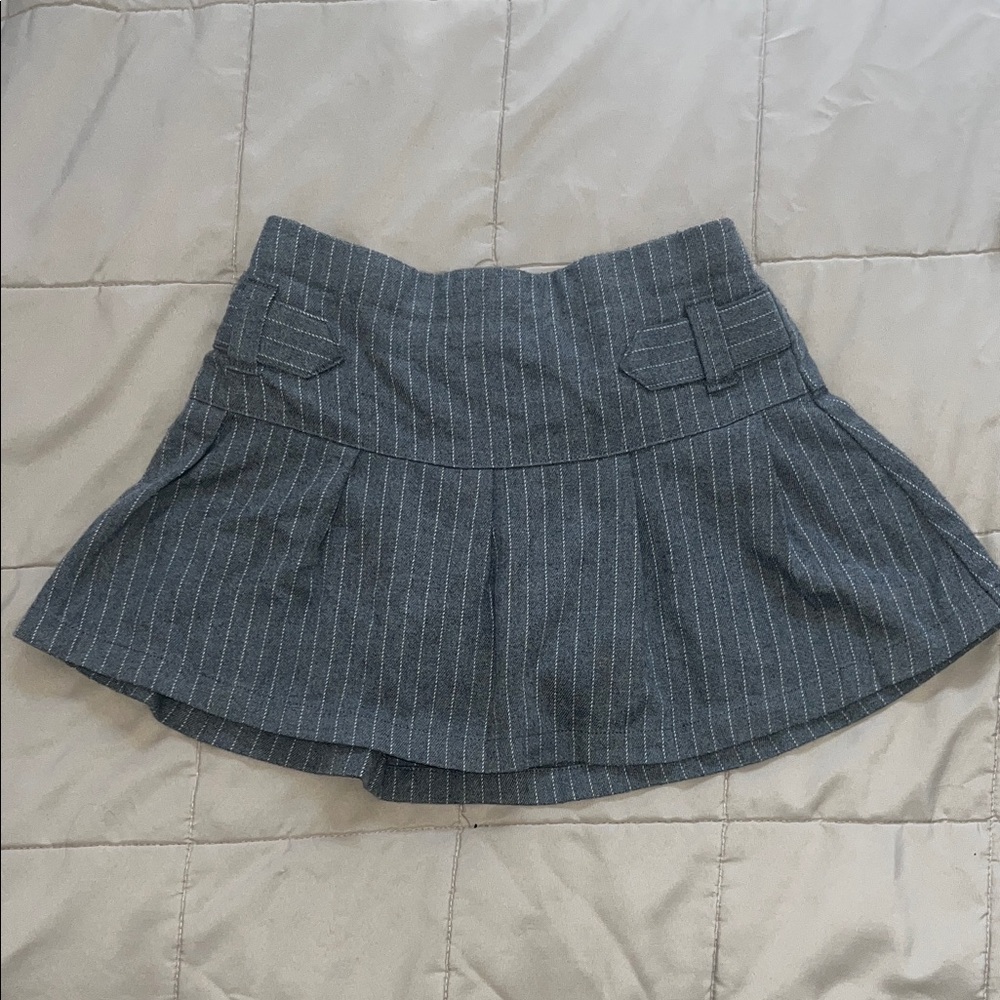 abercrombie kids girls 7/8 Charcoal Gray Elastic Waist Skirt Skort